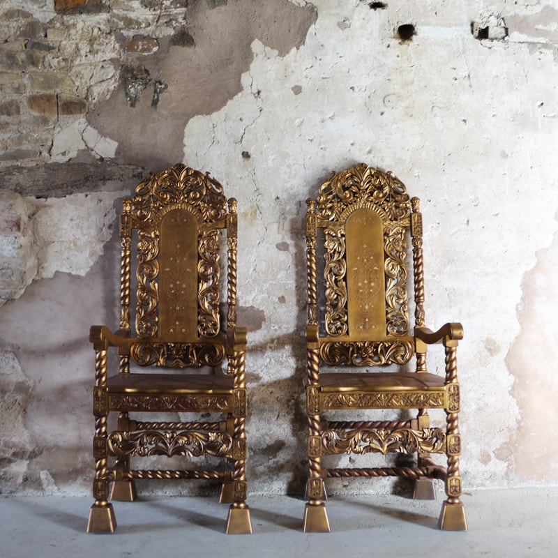 Gold Throne Chair 1